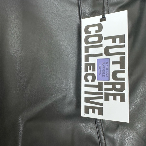 Black, faux leather mini. - Picture 2 of 4